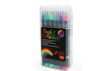 Lade das Bild in den Galerie-Viewer, Legami Set mit 12 Filzstiften mit Pinselspitze Brush Markers Bright Colours
