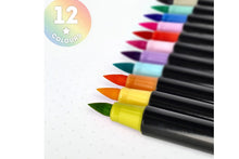 Lade das Bild in den Galerie-Viewer, Legami Set mit 12 Filzstiften mit Pinselspitze Brush Markers Pastel Colours3
