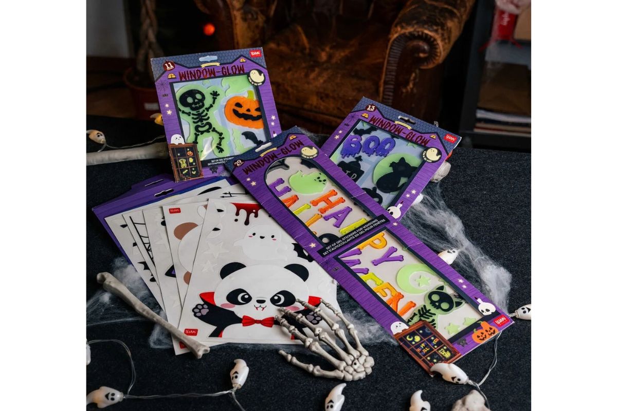 Legami Set mit 29 Gel Fensteraufklebern Window Glow Halloween2