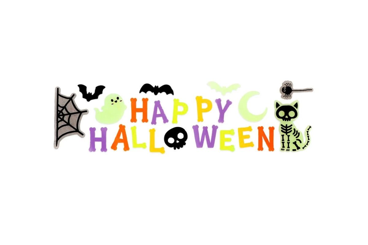 Legami Set mit 29 Gel Fensteraufklebern Window Glow Halloween6