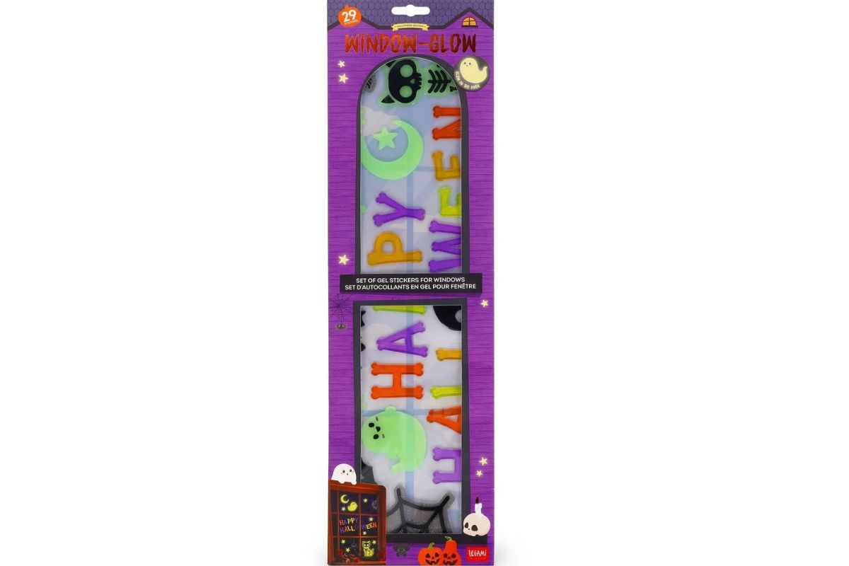 Legami Set mit 29 Gel Fensteraufklebern Window Glow Halloween7