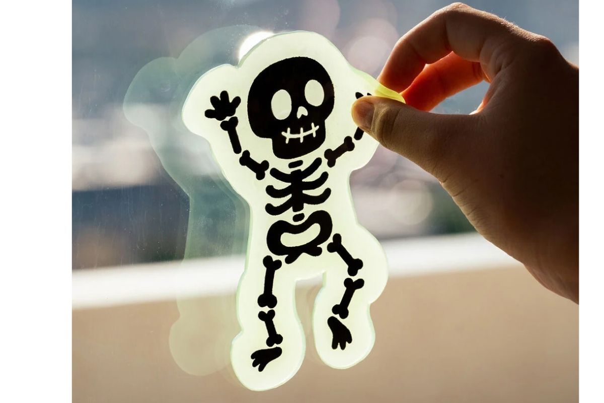 Legami Set mit Gel Fensteraufklebern Window Glow Halloween2