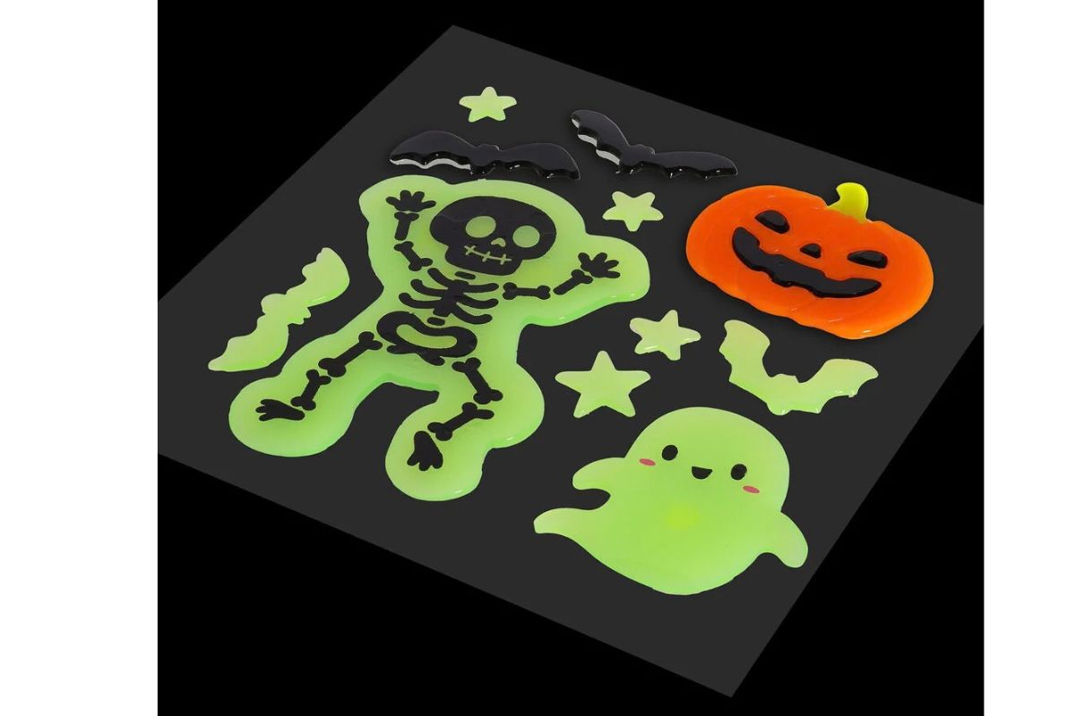 Legami Set mit Gel Fensteraufklebern Window Glow Halloween4