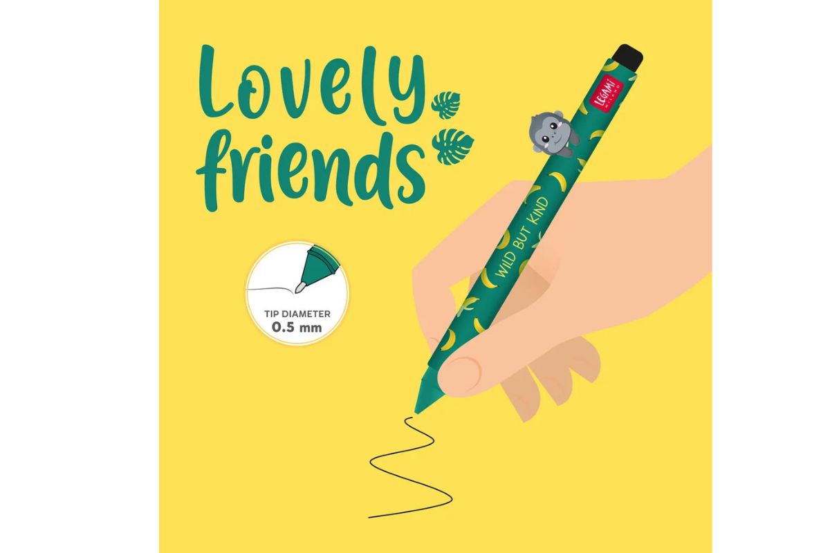 Legami Stift mit Deko-Tierchen Gorilla „Wild but Kind“ - Lovely Friends2