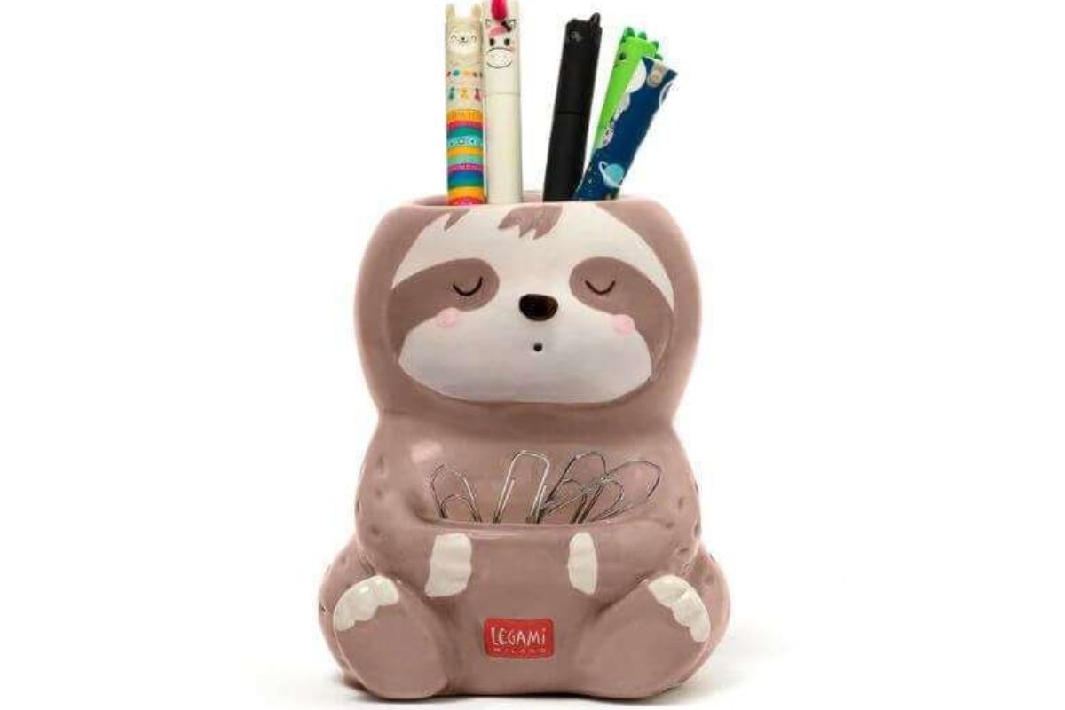 Legami Stiftehalter aus Keramik Desk Friends Sloth