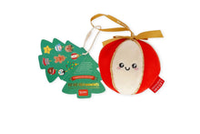 Lade das Bild in den Galerie-Viewer, Legami Weihnachtsdekoration Aufhänger Plüsch Ball Weihnachten Oh-Oh-Ohrnaments3
