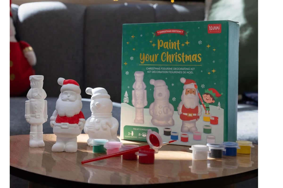 Legami Weihnachtsfiguren-Dekorationsset Paint Your Christmas