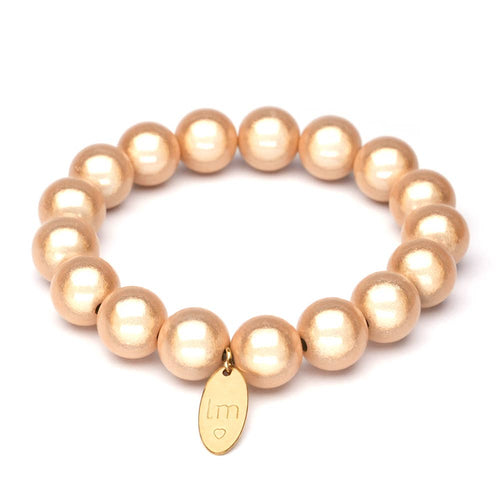  LizzyMae Damen Armband Galaxy Champagner 12mm Ø & Anhänger LM
