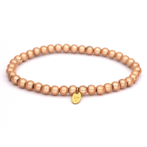 LizzyMae Damen Armband Galaxy Champagner 5mm Ø & Anhänger LM
