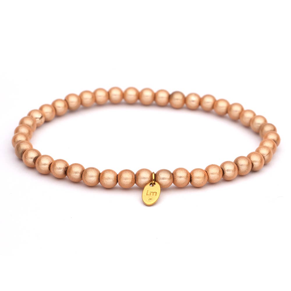 LizzyMae Damen Armband Galaxy Champagner 5mm Ø & Anhänger LM