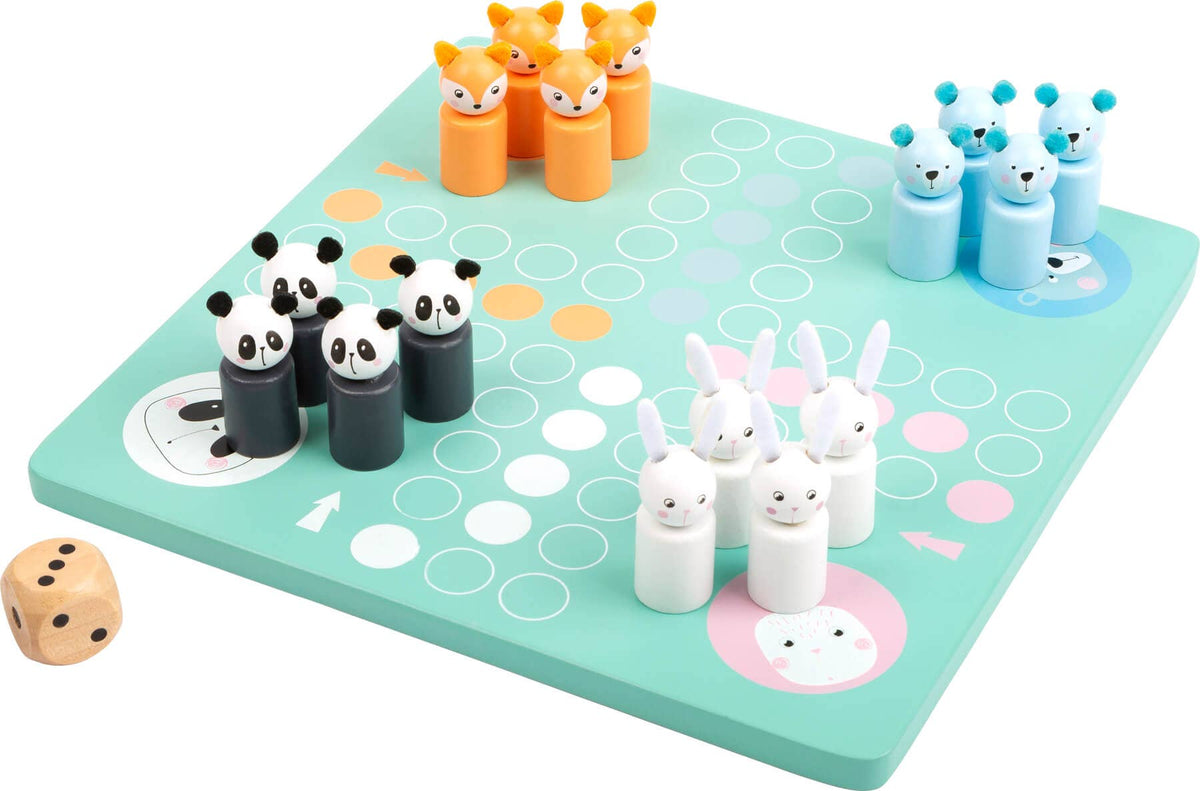 Ludo Pastell Gesellschaftsspiele Kinderspiel Holz