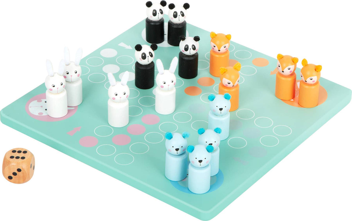 Ludo Pastell Gesellschaftsspiele Kinderspiel Holz6