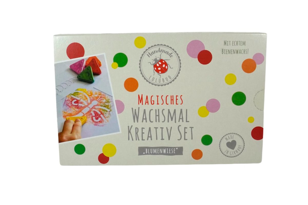 Magisches Wachsmal Kreativ Set Blumenwiese Handmade Lulubug