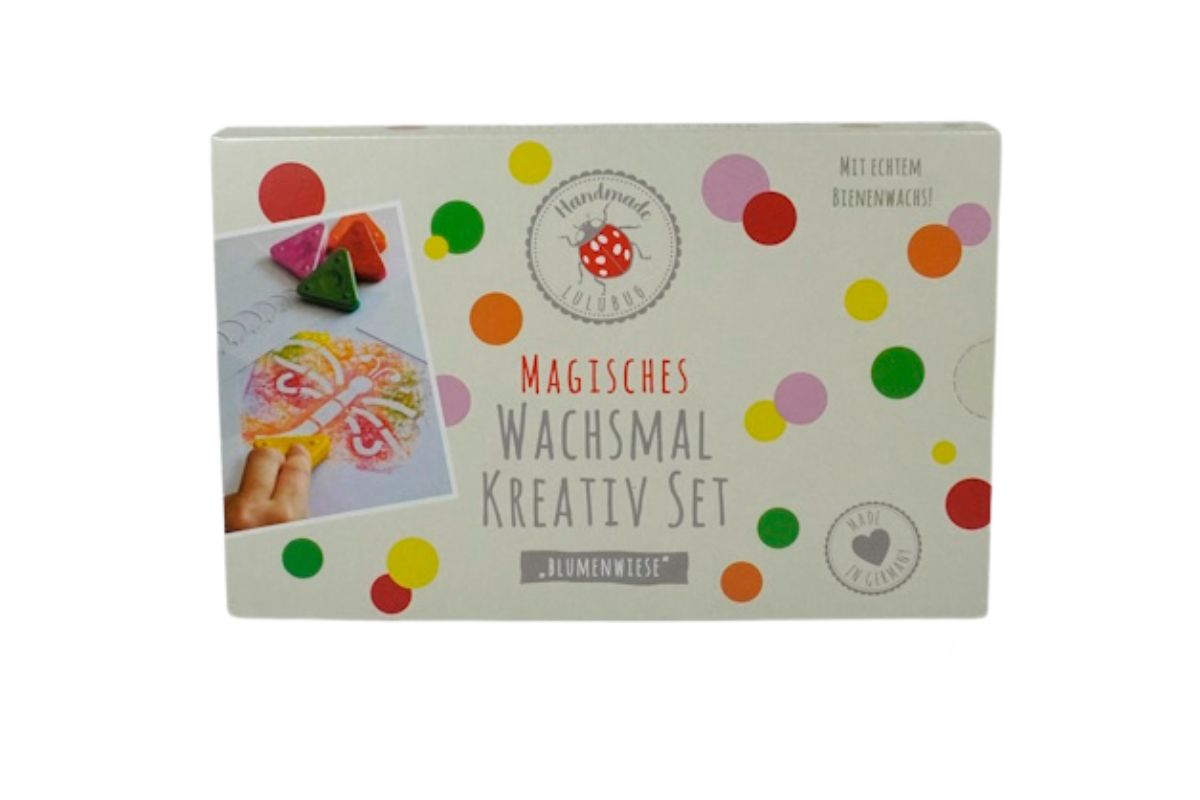 Magisches Wachsmal Kreativ Set Blumenwiese Handmade Lulubug3