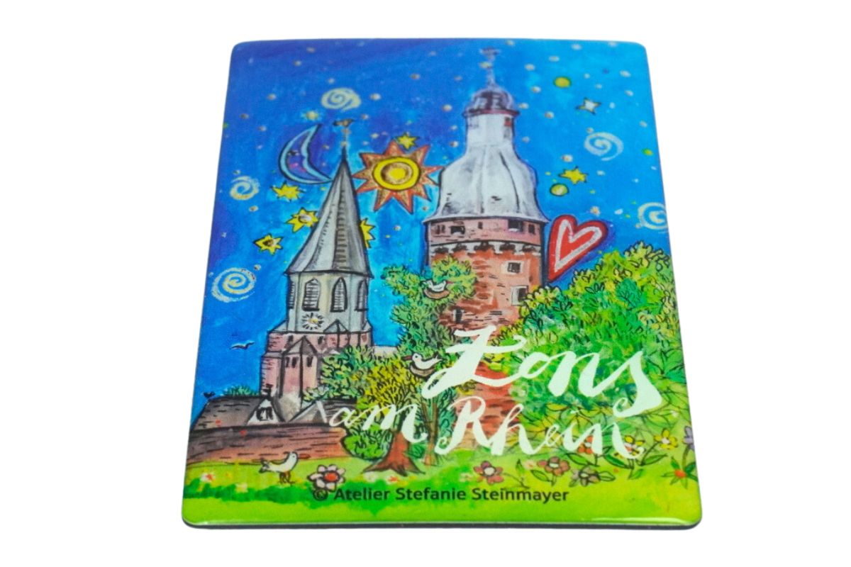 Magnet Zons am Rhein Magnet mit Spruch Souvenir Feste Zons 