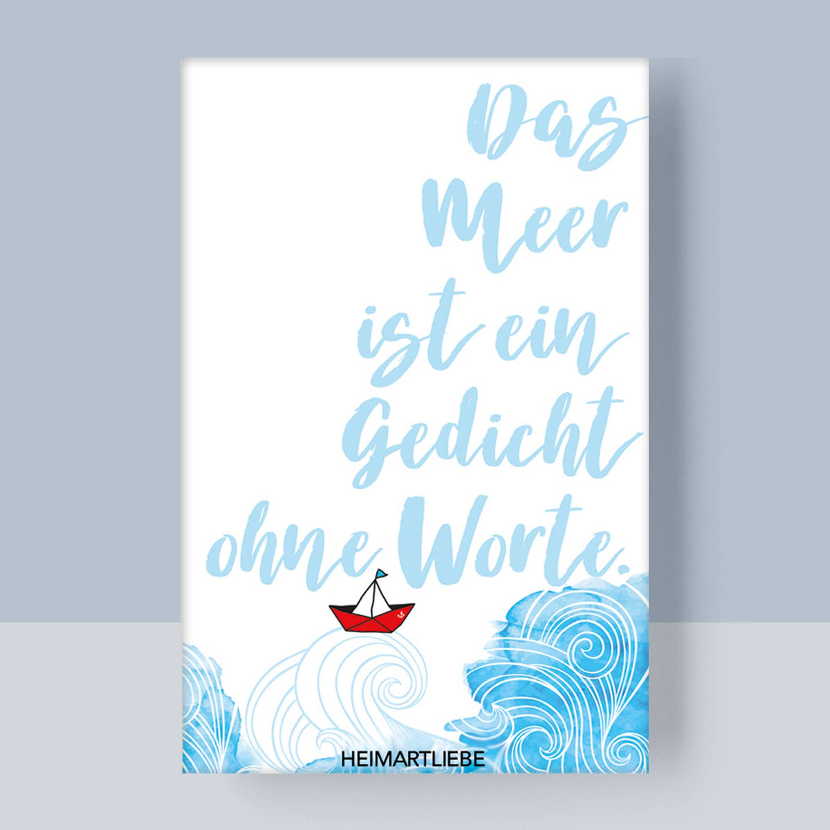 Magnet "Das Meer ist ein Gedicht ohne Worte" Souvenir Nordsee