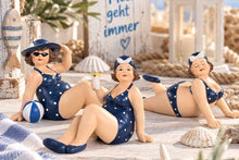 Lade das Bild in den Galerie-Viewer, Maritime Badedamen im Retro-Look – 3 Dekofiguren im Set oder Einzeln
