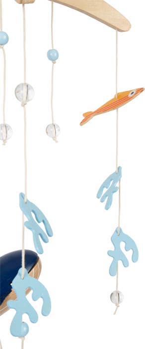 Mobile Großer Ozean mit Fischen Mobiles Holz4