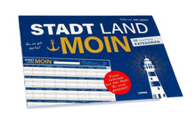 Lade das Bild in den Galerie-Viewer, Moin! Stadt Land Moin Norddeutsche Stadt-Land-Fluss Spiel Softcover
