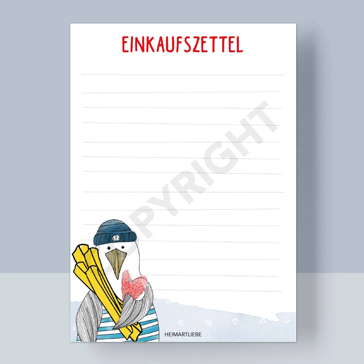 Notizblock A6 "Einkaufszettel" Heimartliebe Kollektion