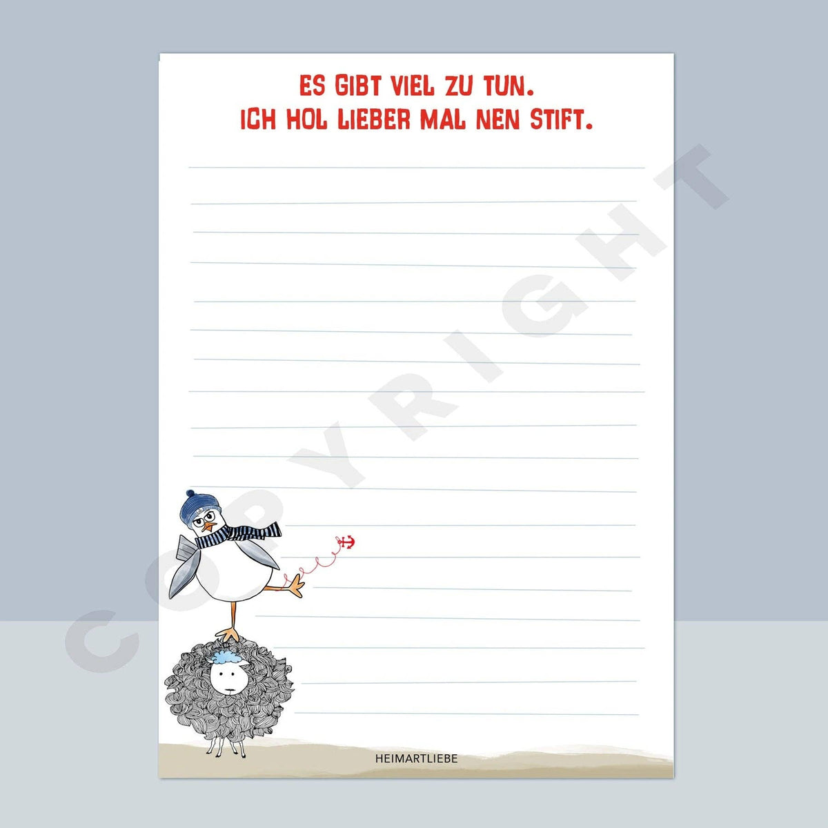 Notizblock A6 "Es Gibt Viel Zu Tun. Ich Hol Lieber Mal Nen Stift."