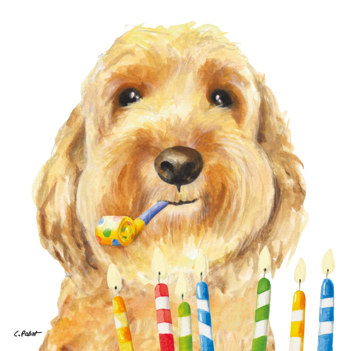 Papierservietten Happy Birthday Dog Napkin Paperproducts Design 100% Tissue 33x33cm