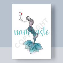 Load the picture into the gallery viewer, Postkarte A6 "namaste" Heimartliebe Grußkarte Nordsee
