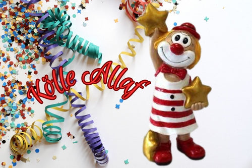 Schmitzens Karnevals Clown Figur Ich hol Dir die Sterne vom Himmel 20 cm Kölner Karneval