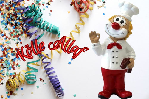Schmitzens Karnevals Clown Figur Koch 20 cm Kölner Karneval 