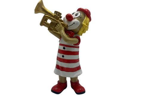 Schmitzens Karnevals Figur Nöll Schmitz bläst der Trumpett 9 cm Sammlerstück Kölner Karneval
