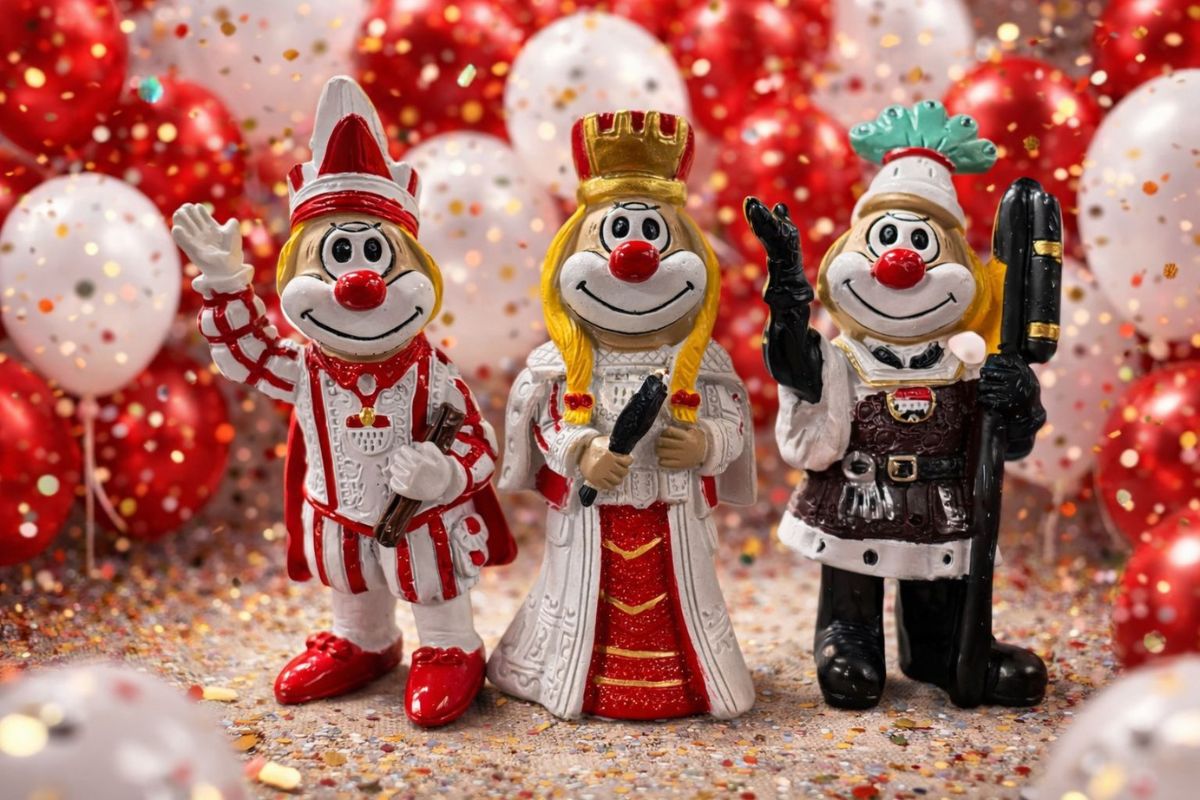 Schmitzens Prinz, Bauer, Jungfrau Dekofiguren Karneval Dreigestirn 20cm4
