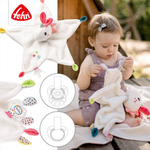 Load the picture into the gallery viewer, Schmusetuch Einhorn mit Einhorn-Köpfchen aus der Aiko und Yuki Kollektion6
