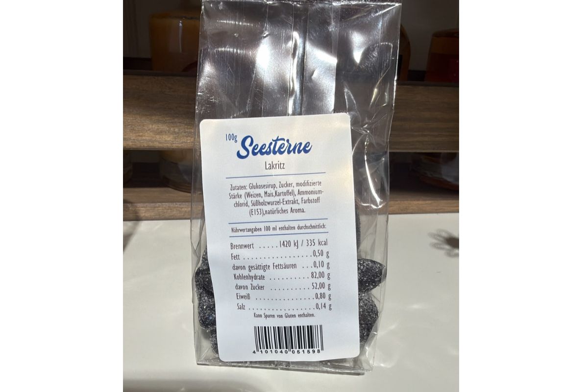 Seesterne Lakritz Bonbons Grüße aus Greetsiel 100g2