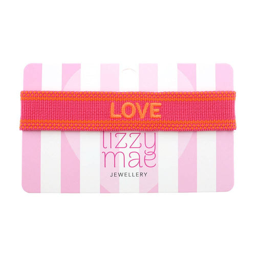 Statement-Armband LOVE Pink Boho Hippie