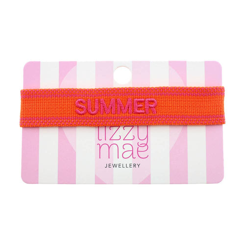 Statement-Armband Summer Orange Boho Hippie Stil 