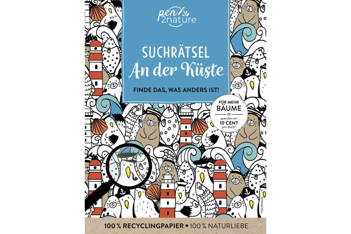 Suchrätsel an der Küste Finde das, was anders ist! Rätselbuch