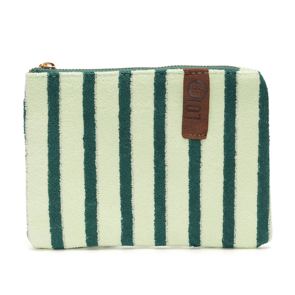 Tasche Pia Geldbörse Kleine Tasche Täschchen Grün Weiß LOT23