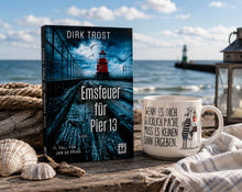 Lade das Bild in den Galerie-Viewer, Emsfeuer für Pier 13 Krimi Band 11 der Jan de Fries-Reihe Dirk Trost Taschenbuch
