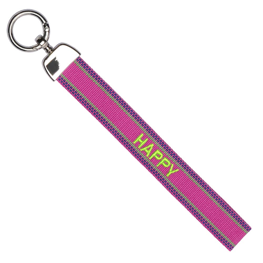 Taschenkette Schlüsselanhänger "Happy" LOT83
