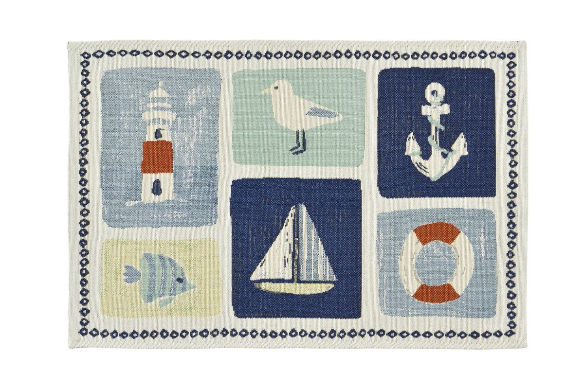 Tischset „Montauk“ – 2-teilig in Patchworkoptik | Maritime Tischdeko