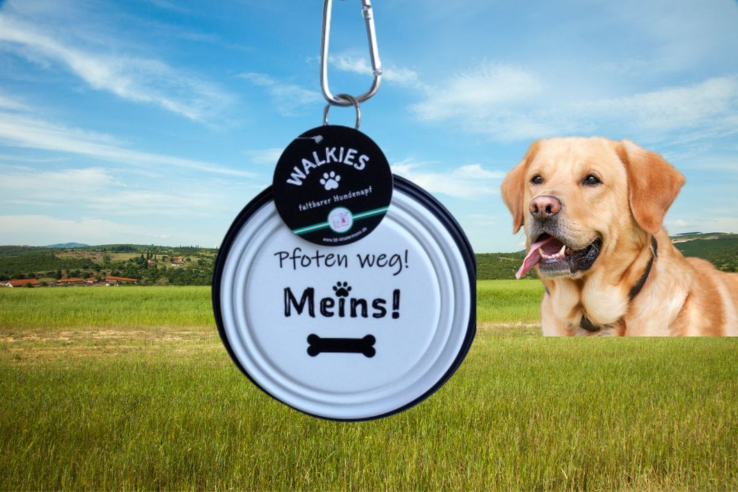 Walkies Hundenapf to go Faltbar Pfoten weg Meins
