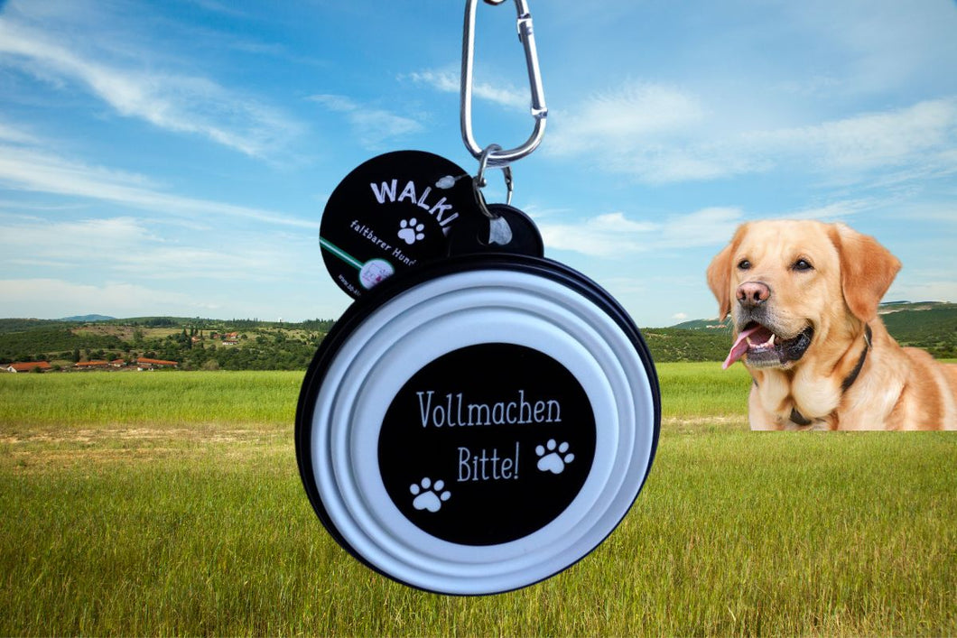 Walkies Hundenapf to go Faltbar Vollmachen Bitte!