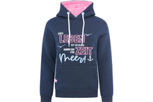 Lade das Bild in den Galerie-Viewer, Zwillingsherz Hoodie Das Leben ist zu kurz Nimm dir Zeit für Meer Gr. XL
