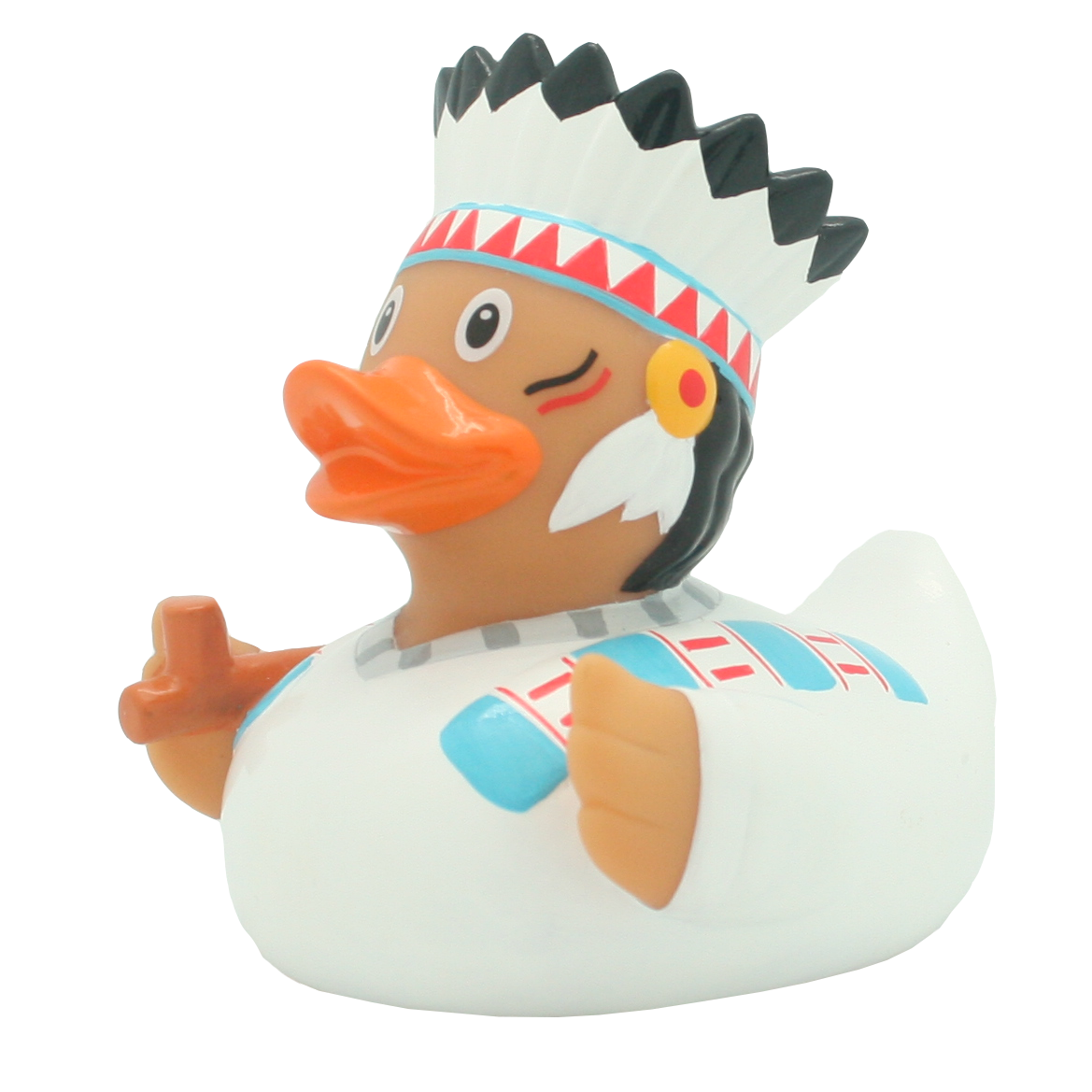 Häuptling Ente, LILALU, Badeente, Sammlerstück, Indianer, lustige Schwimmenten