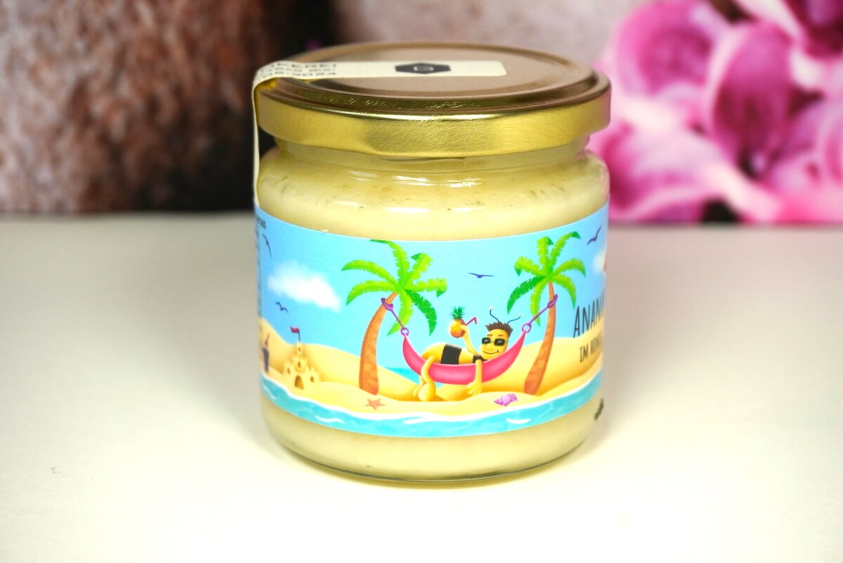 Ananas im Honig von Grega’s Imkerei Brotaufstrich Fruchtaufstrich 250gr Glas