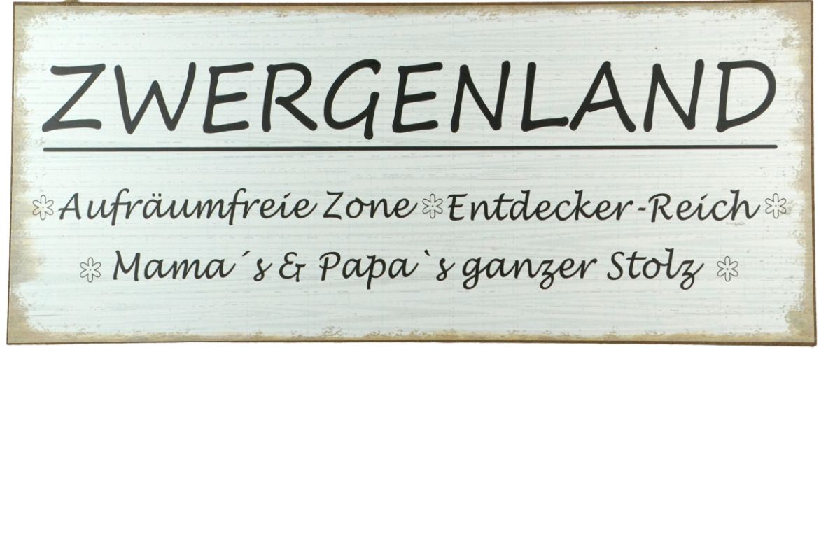 Deko Holzschild Aufhänger Zwergenland Aufräumfreie Zone Entdecker Bereich Mamas & Papas ganzer Stolz3