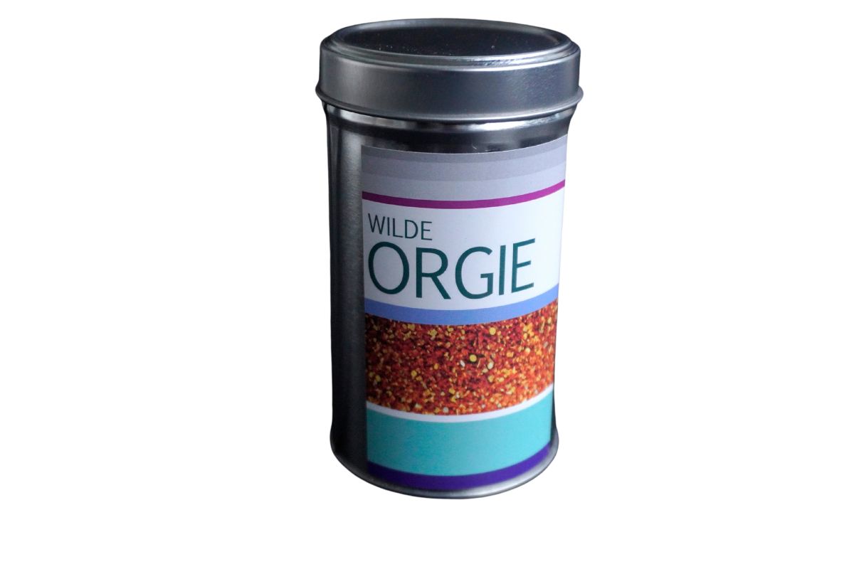 Wilde Orgie von Kräuterküche Gewürzzubereitung Hand abgefüllt 125gr. Dose