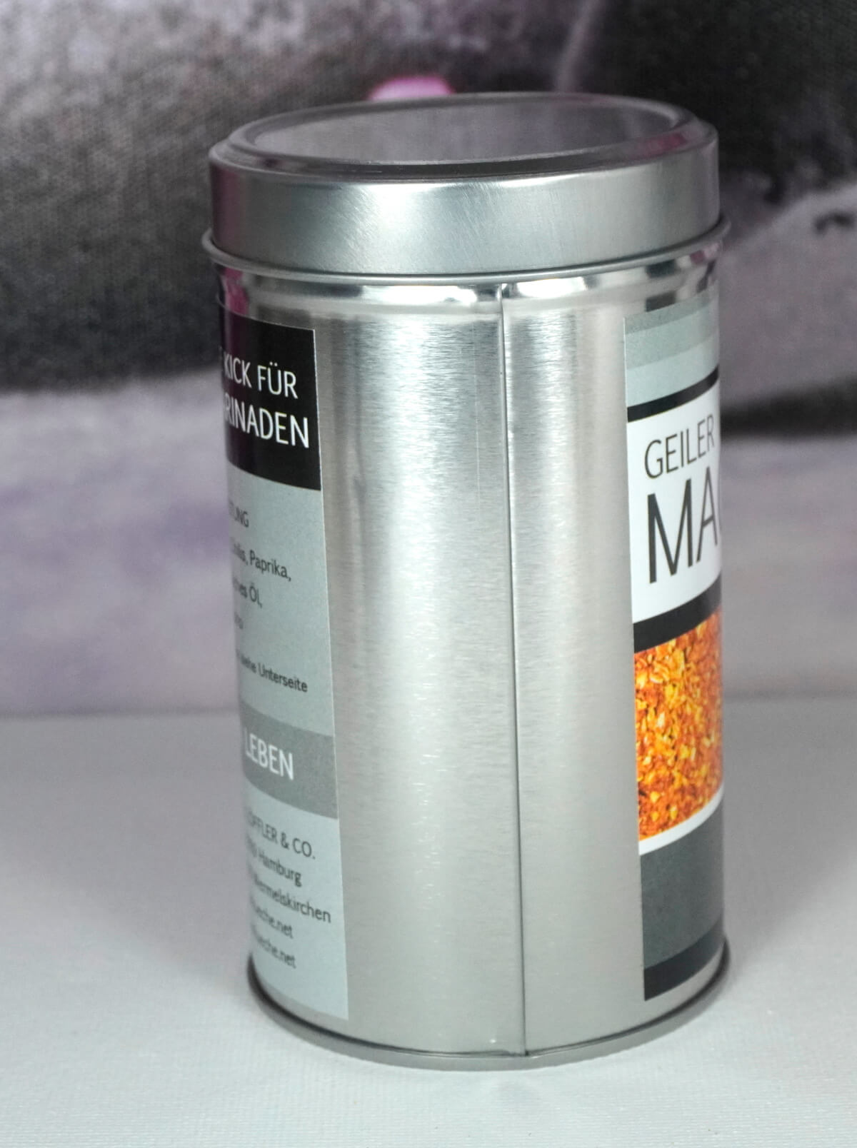 Geiler Macker von Kräuterküche Gewürzzubereitung Hand abgefüllt 125gr. Dose