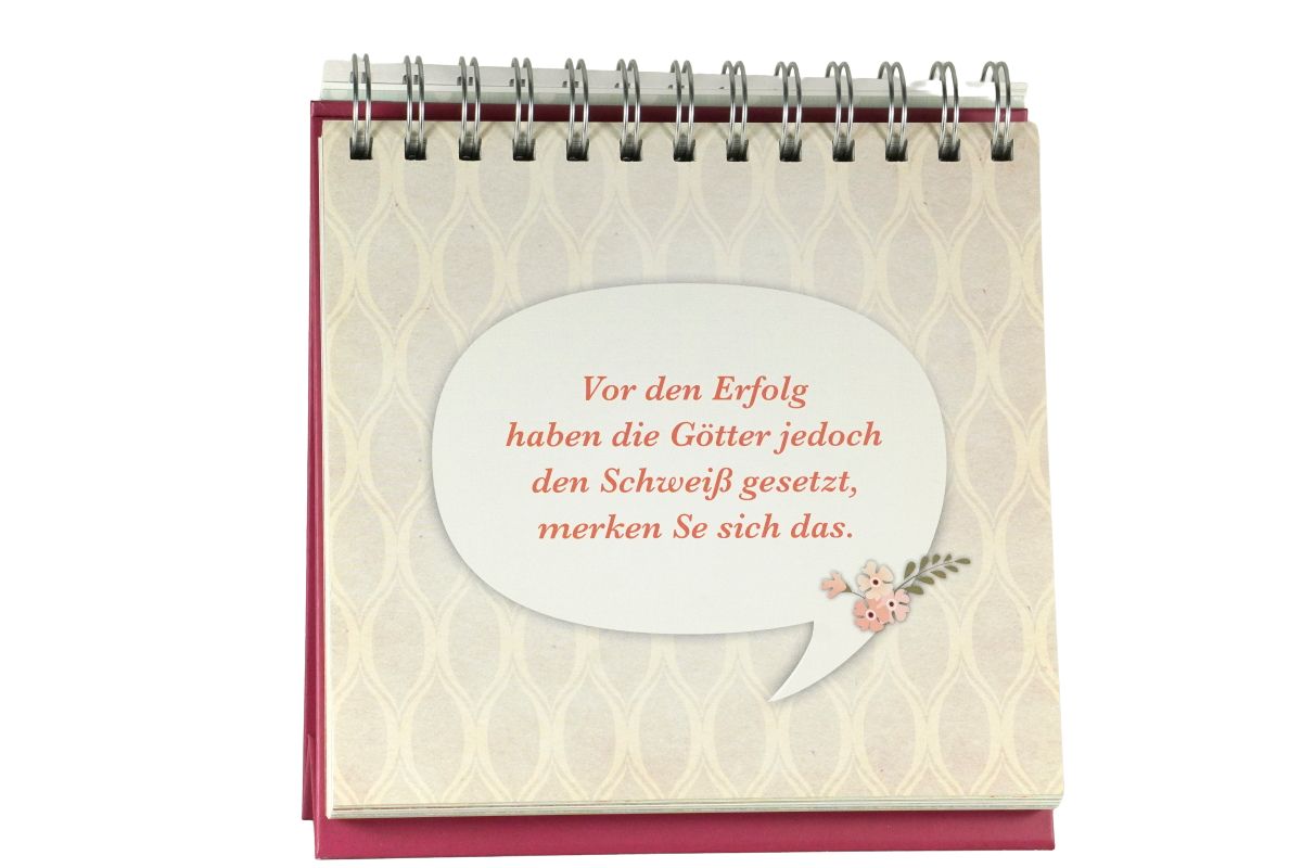 Renate Bergmanns Lebensweisheiten Aufsteller Man ist eben so alt, wie man ist! 