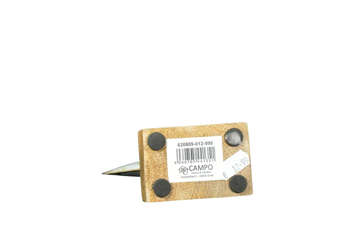Deko Blumen Herz Aufsteller auf Holzsockel Metall Herz Blech 12cm